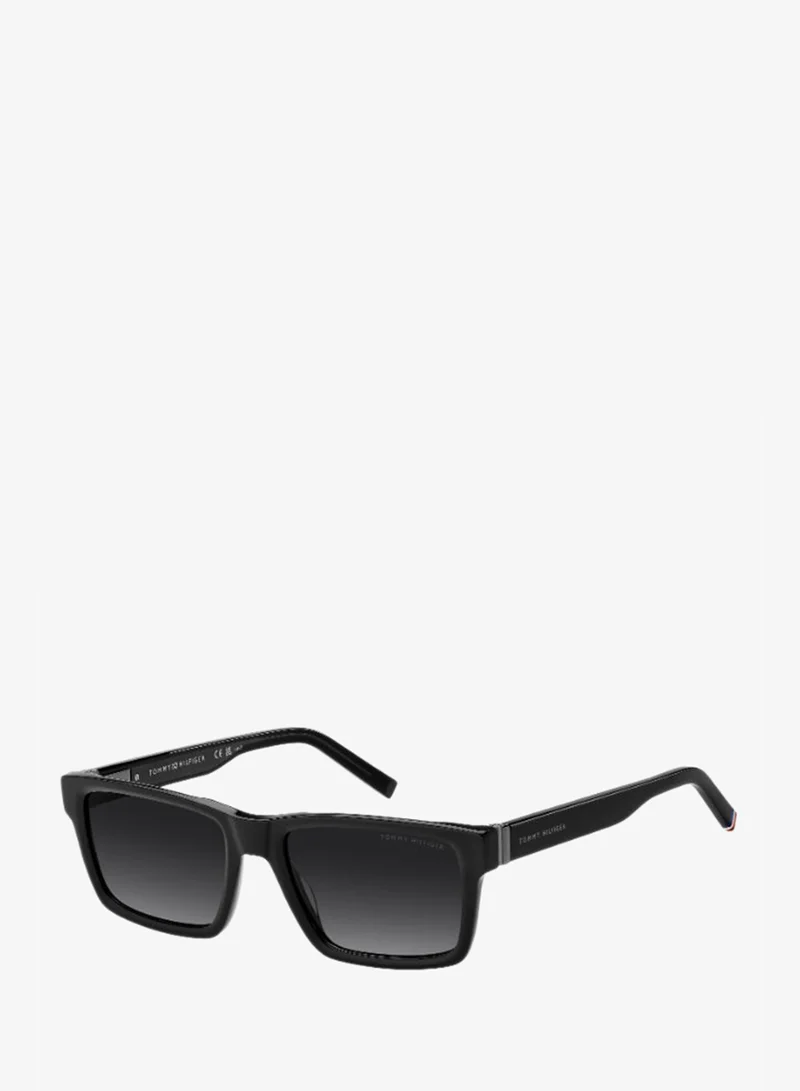 TOMMY HILFIGER TH 2309/S Sunglasses Black Rectangular