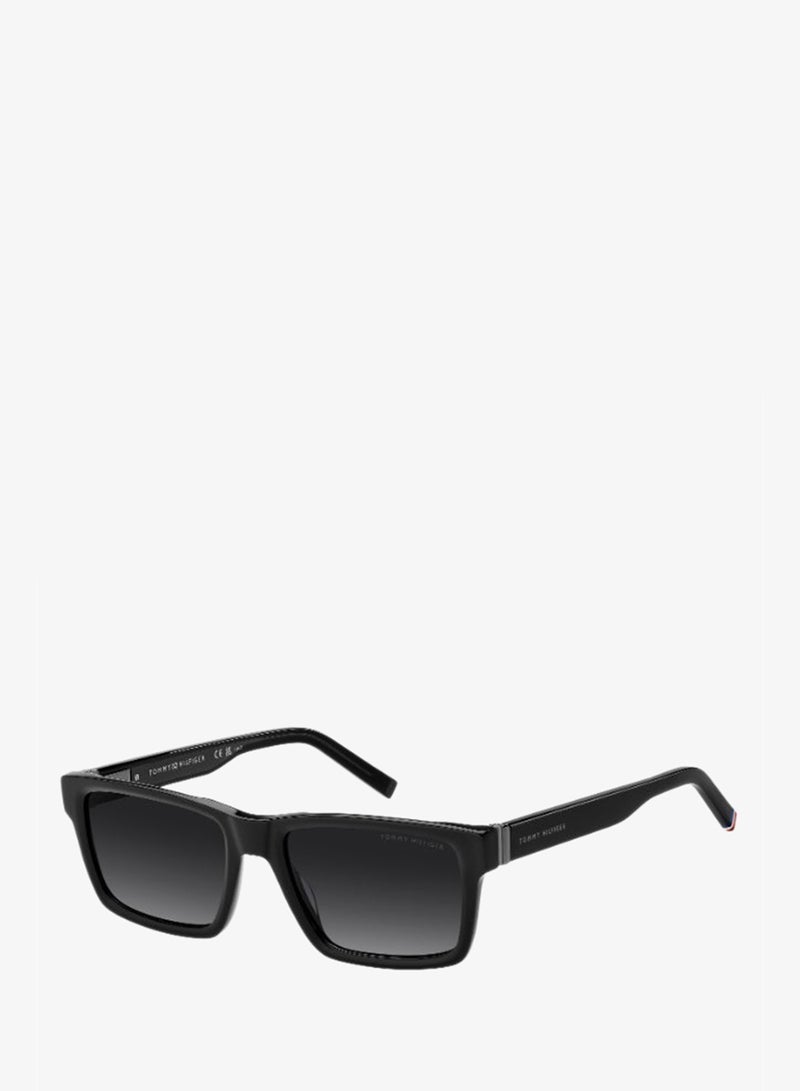 TOMMY HILFIGER TH 2309/S Sunglasses Black Rectangular - Image 1