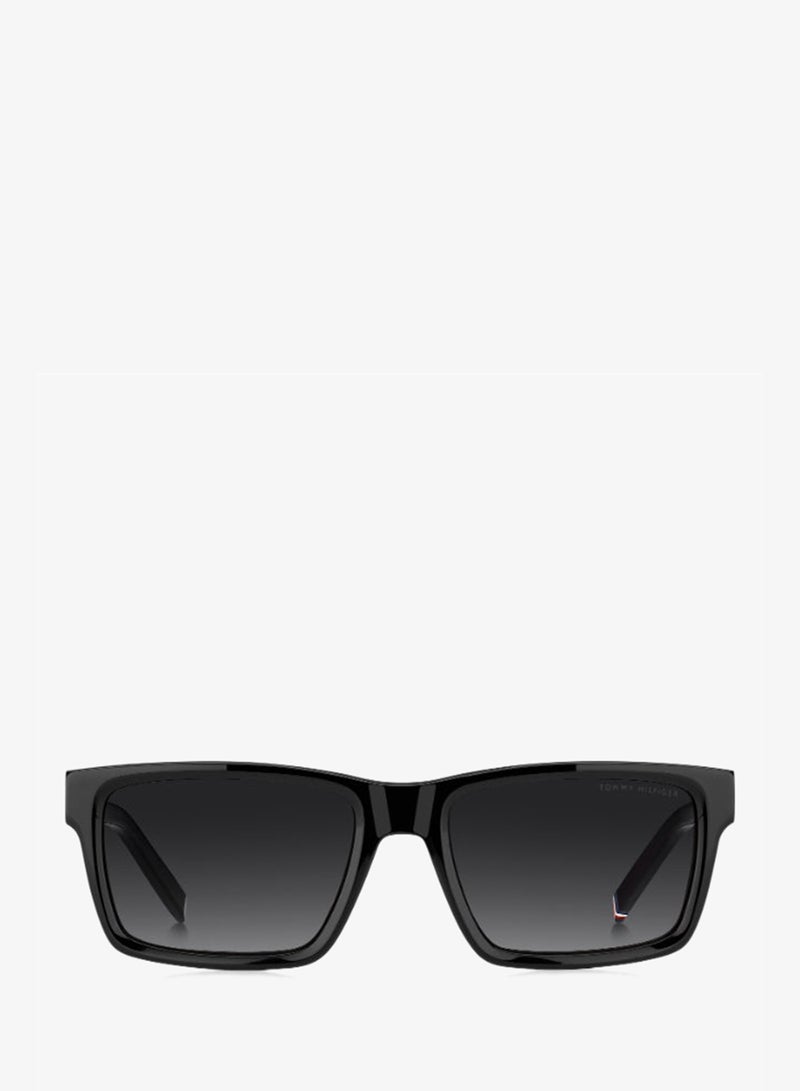 TOMMY HILFIGER TH 2309/S Sunglasses Black Rectangular - Image 3