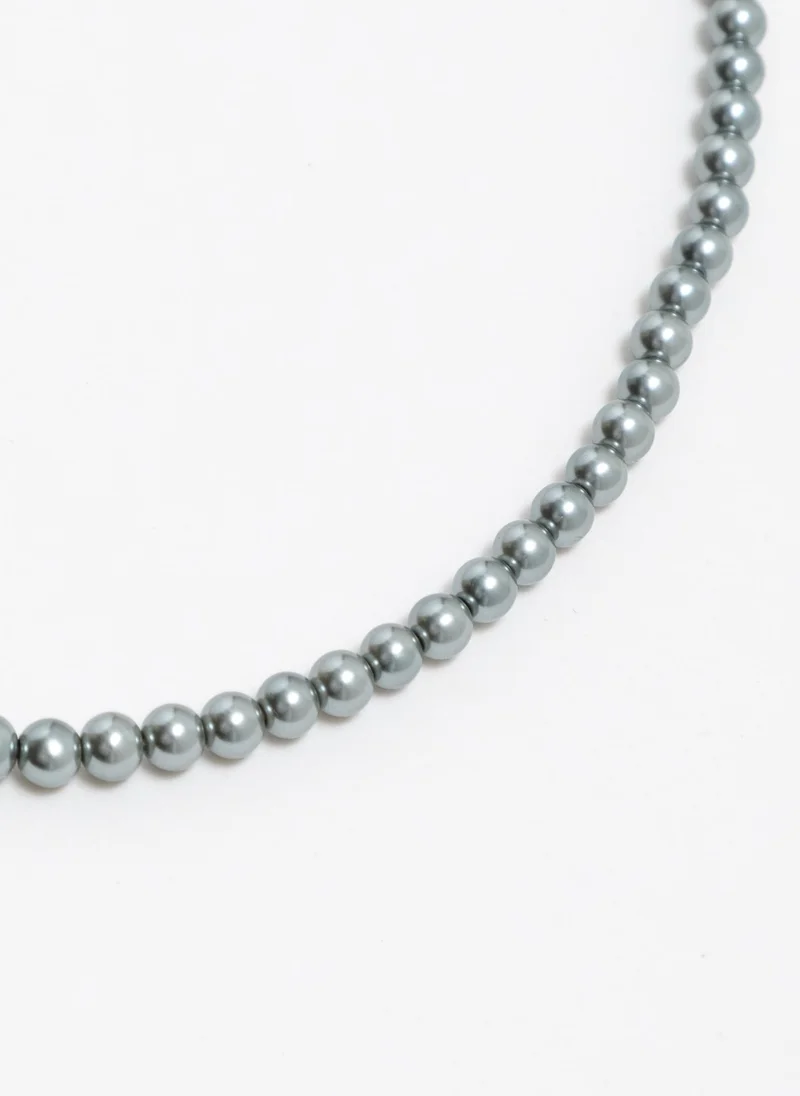 Lichi  Silver plated small beads necklace for Women | Best Price UAE