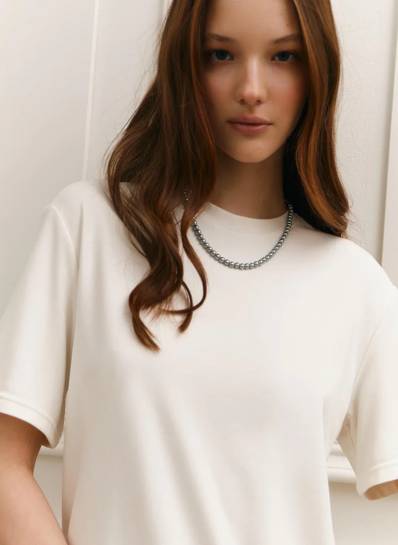 Lichi  Silver plated small beads necklace for Women | Best Price UAE
