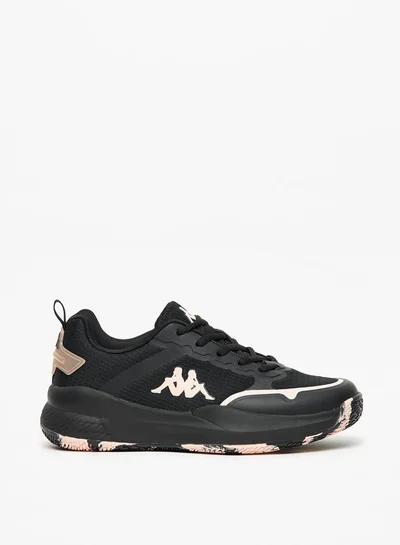Kappa Women's Logo Print Sport Shoes with Lace-Up Closure