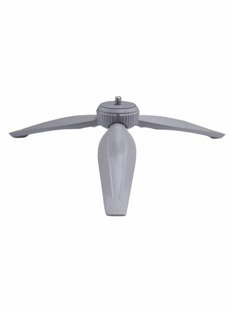 كابتن تيك Adjustable Leg Angles Tripod Stand Compatible for OSMO Pocket OSMO Mobile 3 2 Gimbal Selfie Stick Monopod Osmo Handle Grip Stabilizer(Grey) - Image 1