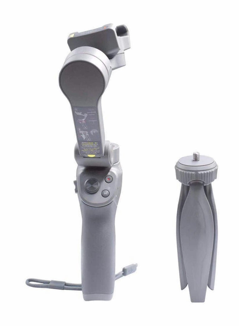 كابتن تيك Adjustable Leg Angles Tripod Stand Compatible for OSMO Pocket OSMO Mobile 3 2 Gimbal Selfie Stick Monopod Osmo Handle Grip Stabilizer(Grey) - Image 5