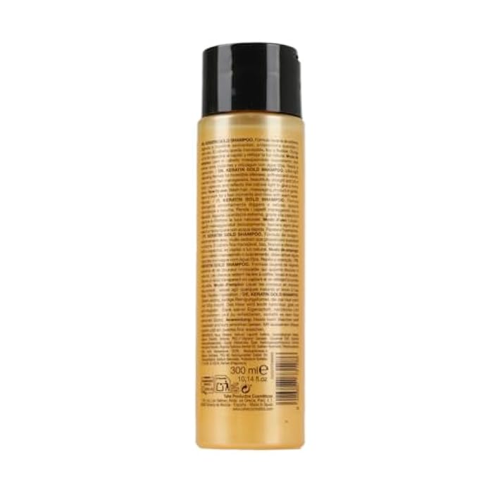 Tahe Keratin Gold Shampoo with Pure Keratin and Liquid Gold for Extra Softness and Volume, 300ml - Image 2