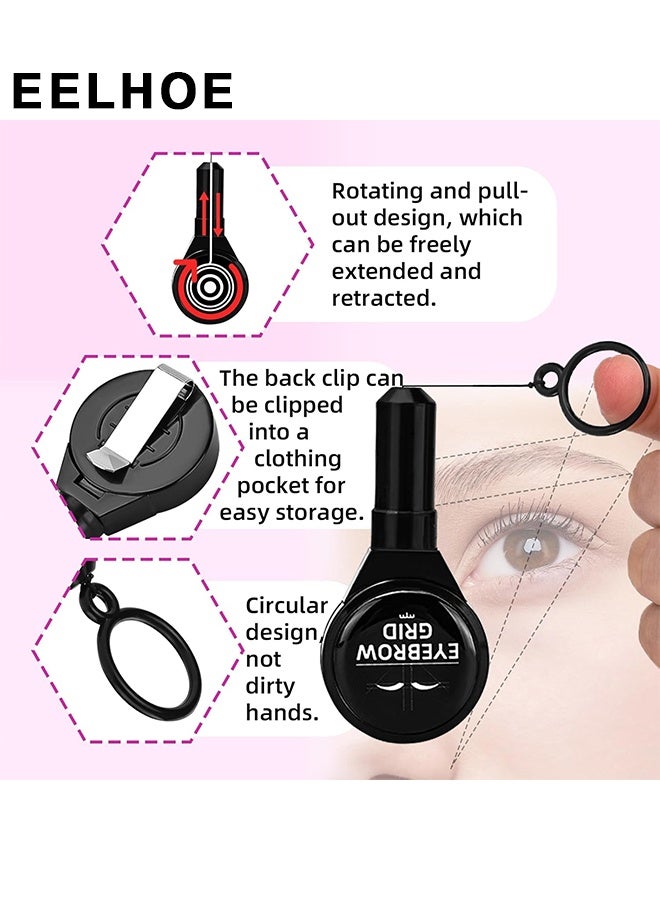 EELHOE Eyebrow Mapping String Scalable Reusable Eyebrow Mapping Ink String For Microblading String For Brow Marking, Permanent Makeup Brow Mapping (Black) - Image 5