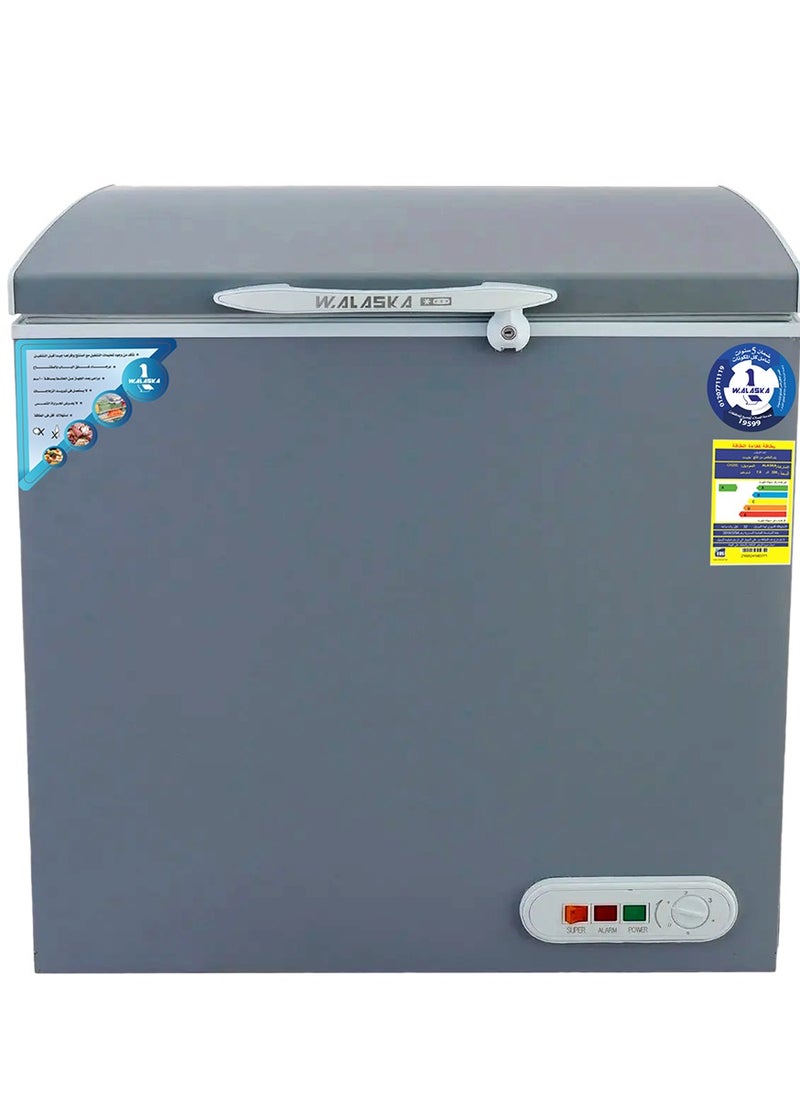 ألاسكا - ديب فريزر 200لتر فضى - Image 1