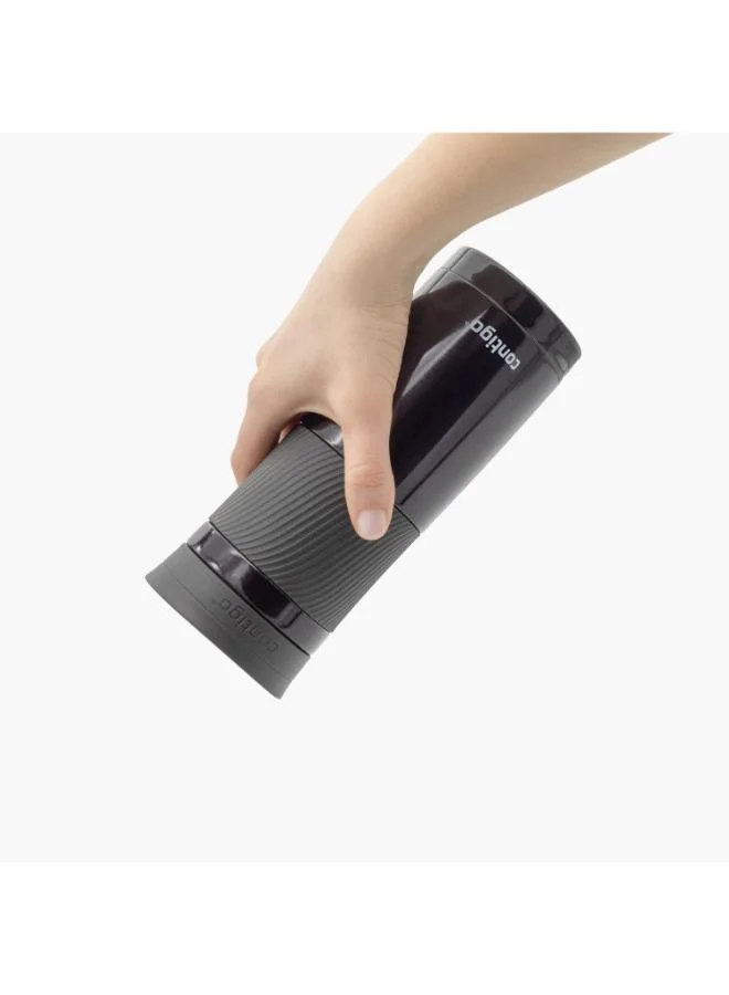 كونتيجو Contigo Plain Stainless Steel Travel Mug with Snap Spout and Leak Resistant Design - 590 ml