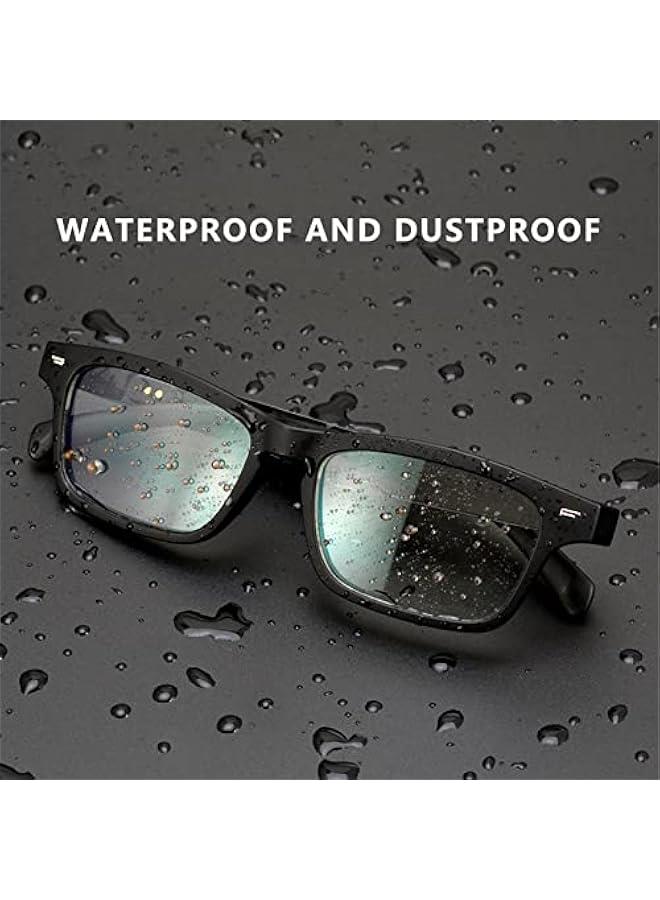 Smart Audio Glasses, Blue Light Filtering Open Ear Headphones Bluetooth, Dustproof Waterproof Audio Glasses, Handsfree Calling and Music, Bluetooth 5.0 Smart Glasses for - Image 3