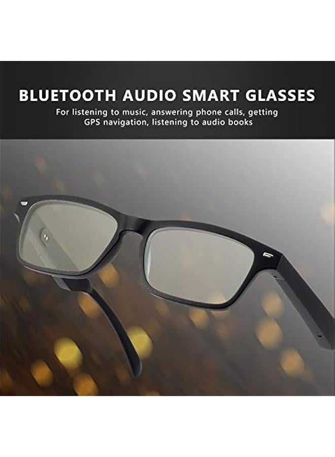 Smart Audio Glasses, Blue Light Filtering Open Ear Headphones Bluetooth, Dustproof Waterproof Audio Glasses, Handsfree Calling and Music, Bluetooth 5.0 Smart Glasses for - Image 2