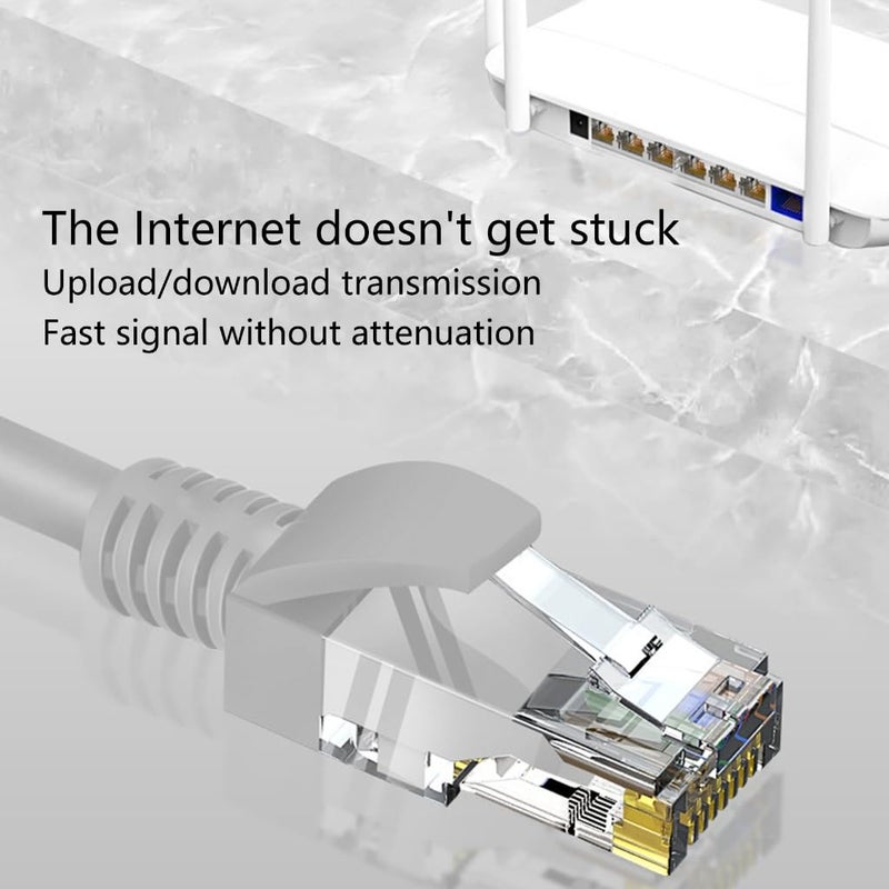 كابل إيثرنت Cat6 بطول 30 متر للمنزل والمكتب والألعاب - سلك شبكة موثوق - Image 3