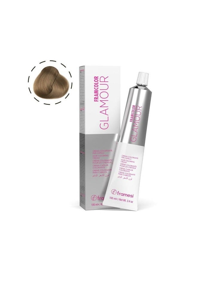 فراميسي مورفوسيس Framesi FRAMCOLOR GLAMOUR 8.12 أشقر فاتح رمادي 100ML — صبغة دائمة احترافية - Image 1