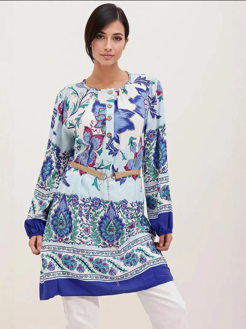 بيغ دارت فستان قصير مزهر من  بفيونكة