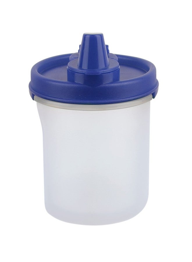 Cutting EDGE Air-Tight & Leak Proof Plastic Oil Pourer - for Vinegar, Sauces, Olive & Refined Oils, Easy Flow, BPA Free, Refrigerator Safe (Dark Blue) (Pack of 1, 250ML) - Image 5