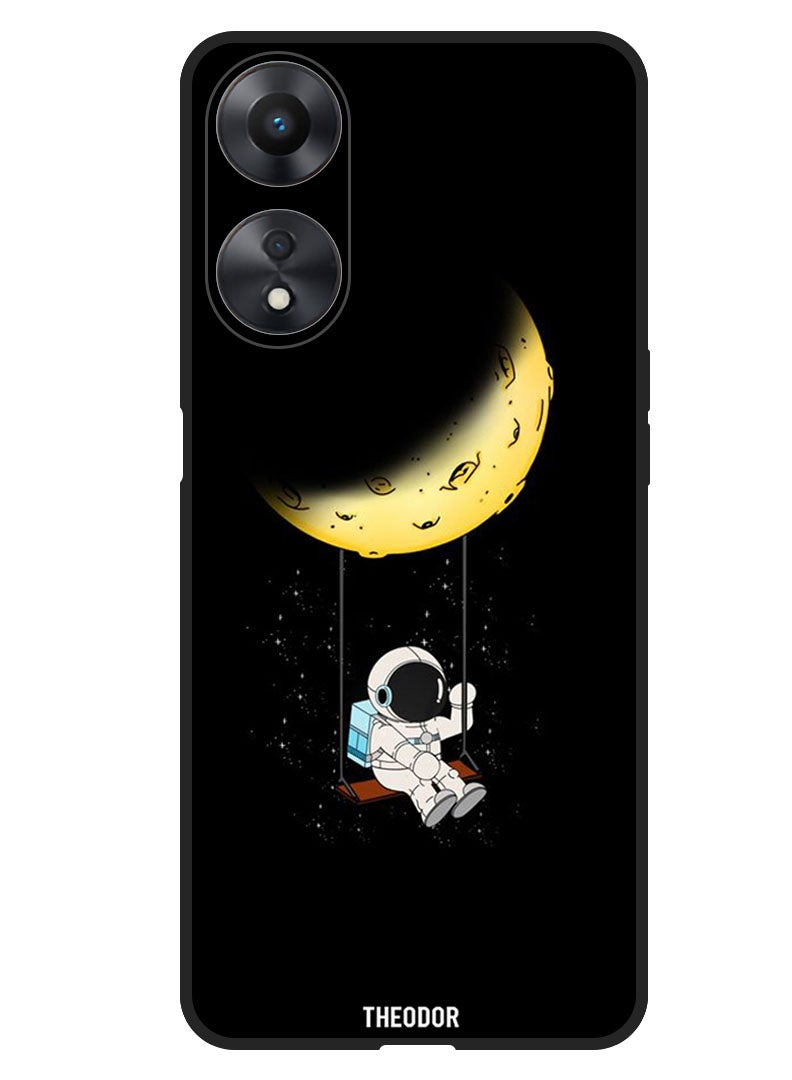 Theodor Protective Case Anti Scratch Shock Proof Bumper Cover For Oppo A98 Astronaut Hanging - Image 1