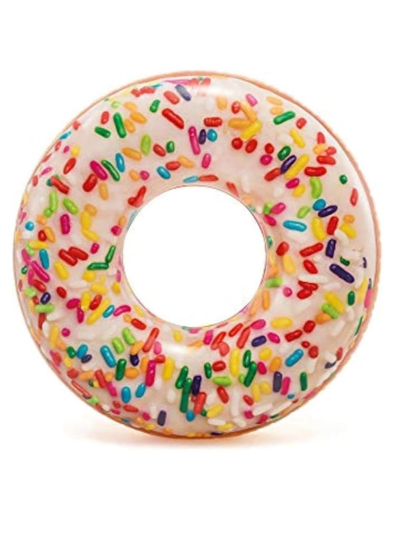 Inflatable Sprinkle Donut Swimming Tube, 45-Inch Pool Float, Fun & Durable Donut Swim Ring for Kids & Adults, Summer Water Toy for Pool, Beach, or Lake - Image 1