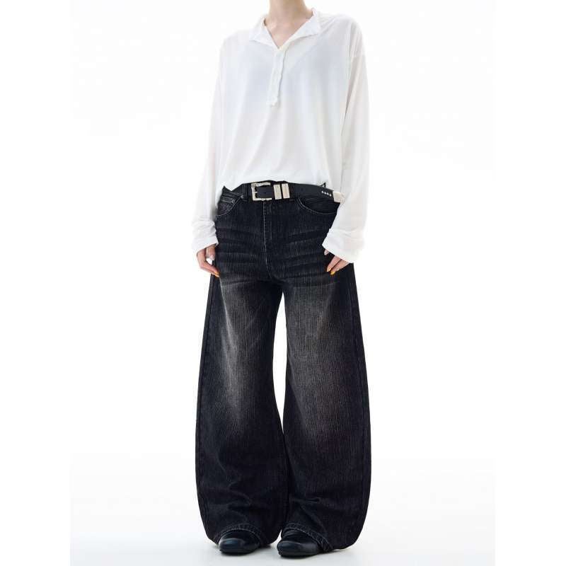 Unisex Classic Denim Jeans Loose Fit Daily Outdoor Wear - Image 5