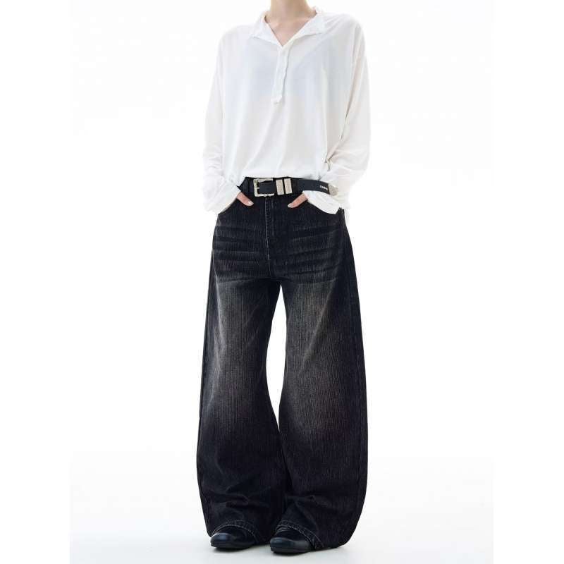 Unisex Classic Denim Jeans Loose Fit Daily Outdoor Wear - Image 4