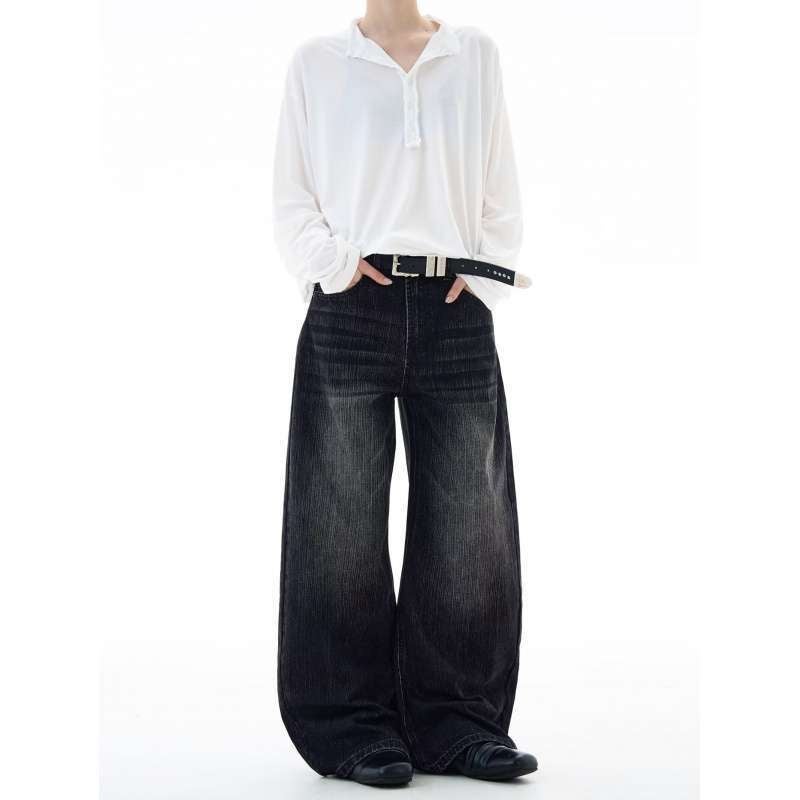 Unisex Classic Denim Jeans Loose Fit Daily Outdoor Wear - Image 3