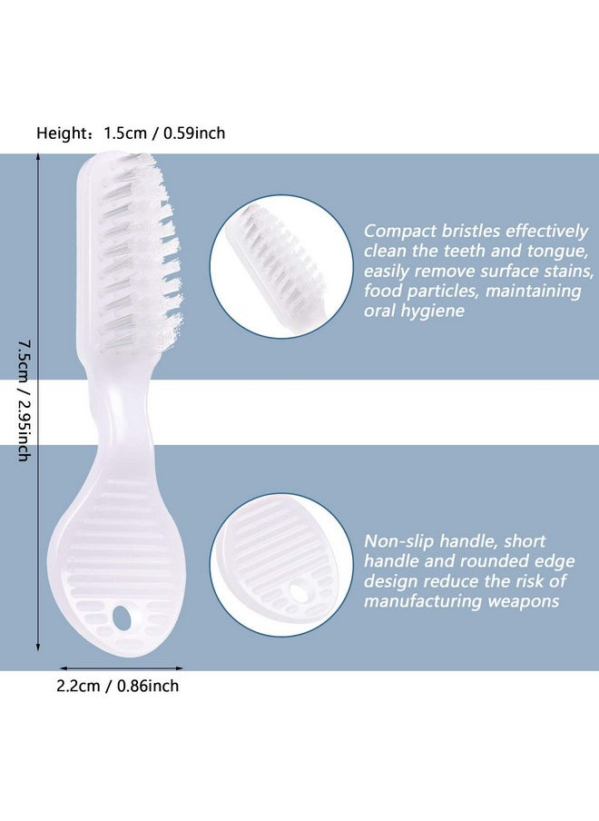 Patelai - 100 Pieces Handle Toothbrush Thumbprint Individually Packaged Security Toothbrush Bulk Toothbrush with Short Handle Soft Bristles, Portable Toothbrush Travel Toothbrush for Teeth Cleaning, Mini Size - Image 1