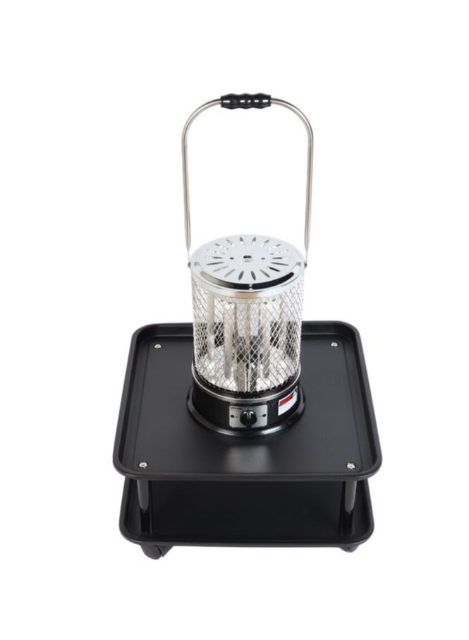 Home Master Electric heater with 6 quartz storage elementsSafety switch, safety net and portable handle Special Square design with 2000W power  - Image 1
