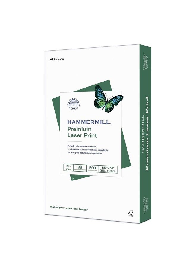 Hammermill Premium Laser Print 24lb Copy Paper, 8.5x11, 32 Case Pallet, 160,000 Sheets, Made in USA, 98 Bright, Acid Free, Laser Printer Paper, 104604P - Image 1