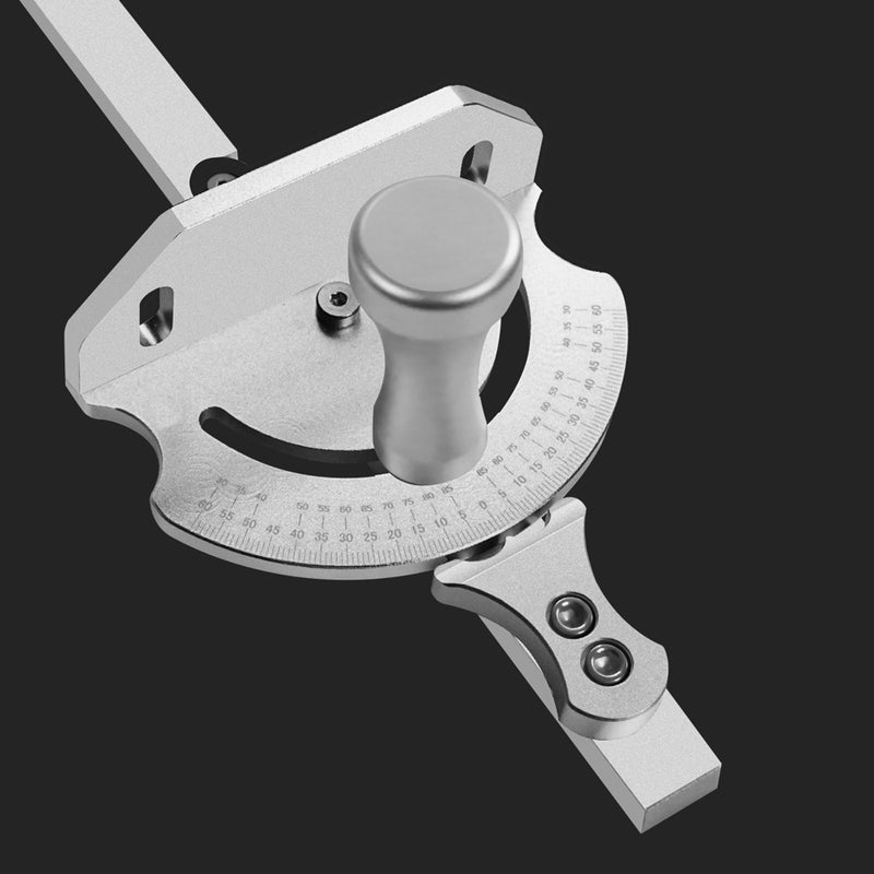 Universal Table Saw Miter Gauge Assembly Aluminum Angle Push Ruler Quick Positioning with 27 Angle Stops for DIY Woodworking Tool - Image 4