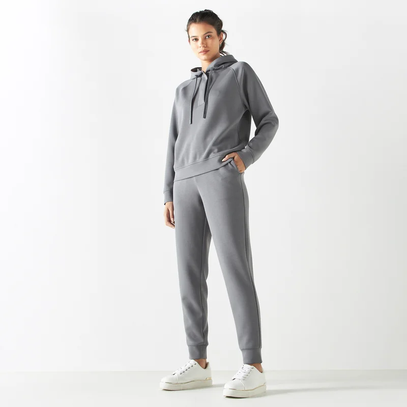 ADOT by Splash Solid Joggers with Drawstring Closure and Pockets