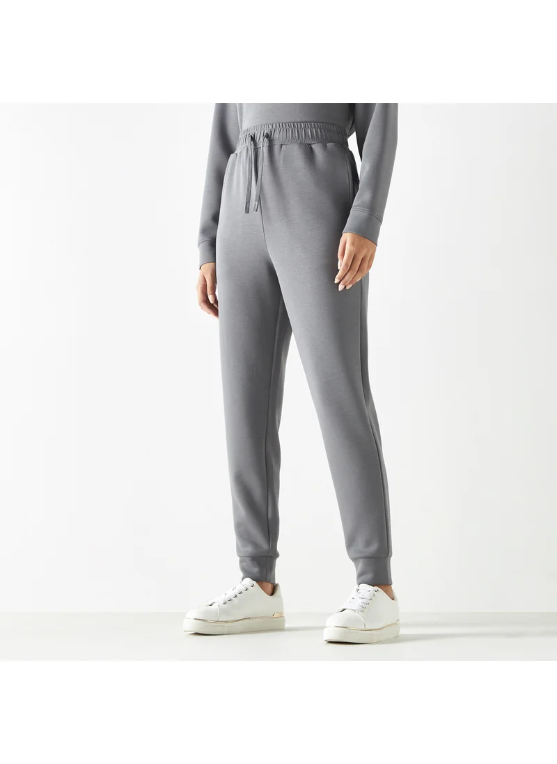 ADOT by Splash Solid Joggers with Drawstring Closure and Pockets