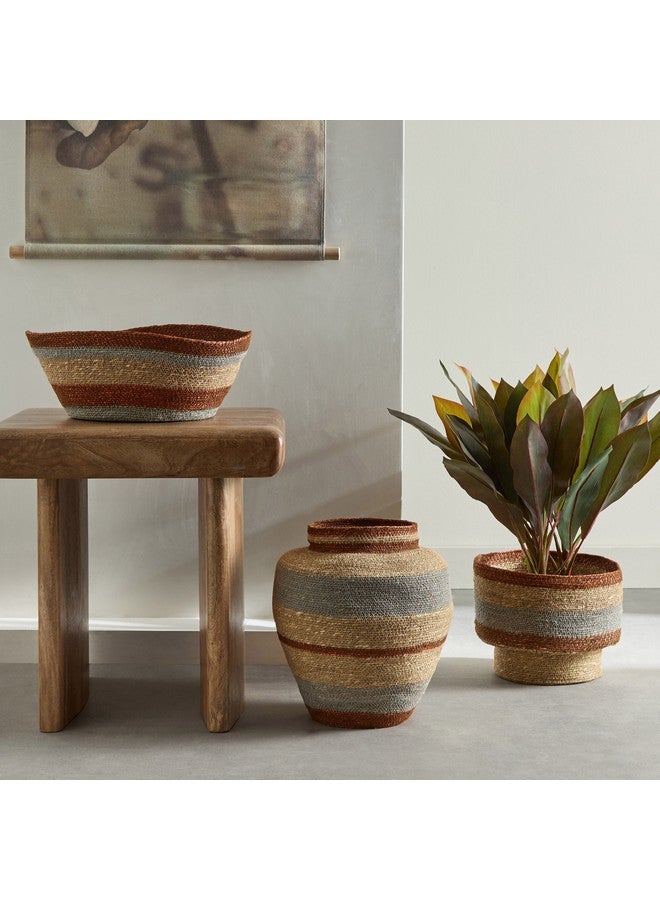 Home Box Noir Sea Grass Floor Planter 40 x 40 x 14 cm  - Image 4