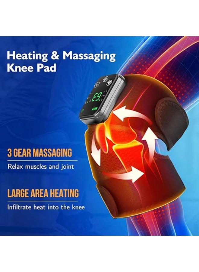 3-in-1 Cordless Heated Massager – Versatile Wrap for Knee, Shoulder & Elbow – Heat & Vibration Therapy for Deep Tissue Relief – Rechargeable Electric Heating Pad - Image 3