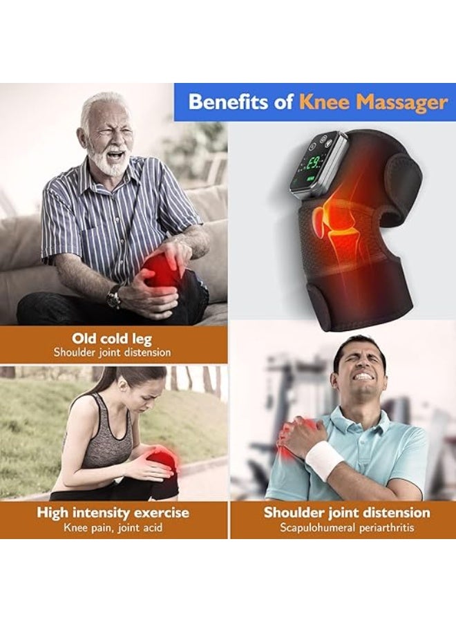 3-in-1 Cordless Heated Massager – Versatile Wrap for Knee, Shoulder & Elbow – Heat & Vibration Therapy for Deep Tissue Relief – Rechargeable Electric Heating Pad - Image 5