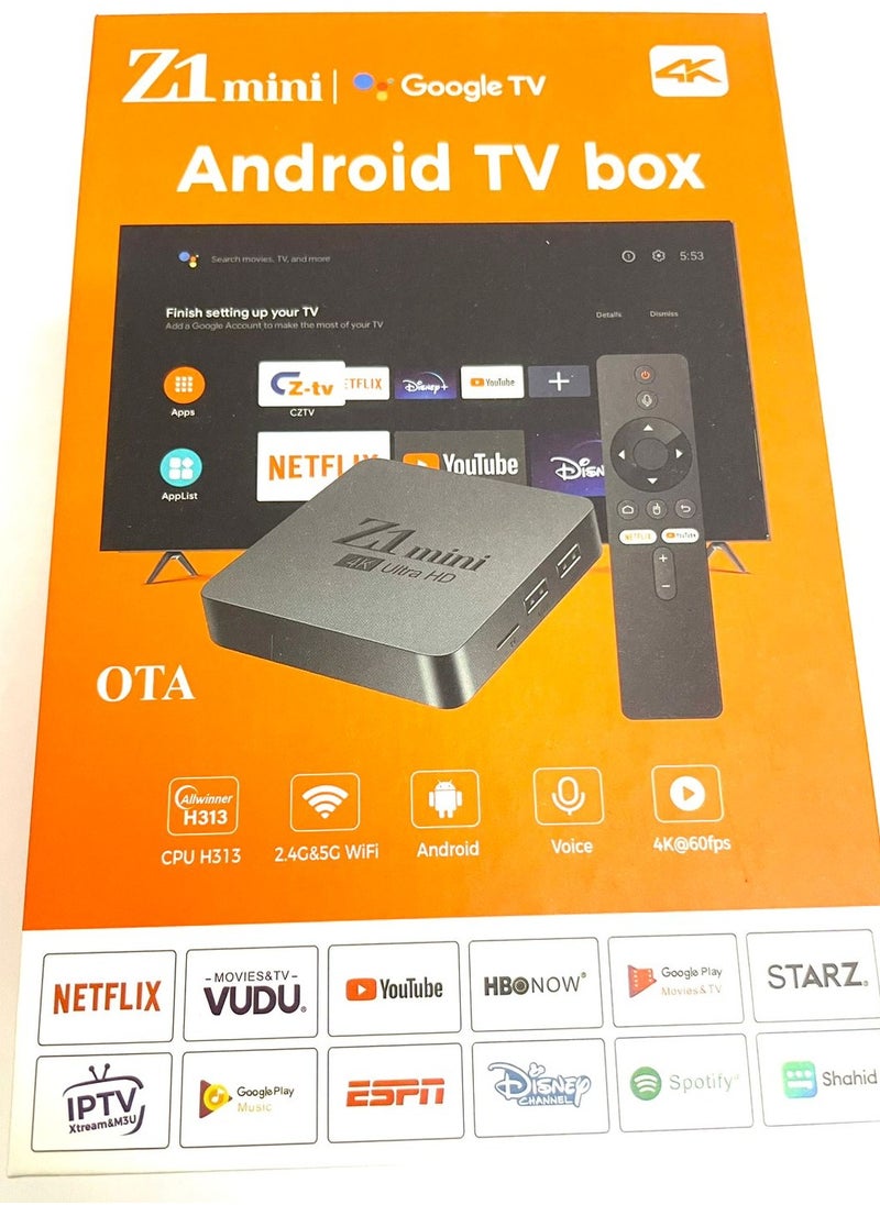 Generic Z1 4K 5G Andoid TV BOX  4GB/128GB WIFI Media Player  - Image 1
