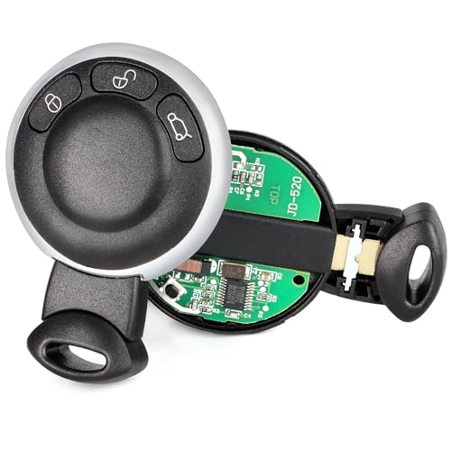 Aichiyu FCC ID: IYZKEYR5602 & KR55WK49333 Smart Remote Control Car Key Fob Replacement for Mini Cooper 2006 2007 2008 2009 2010 2011 2012 2013 CAS System Remote 315Mhz - Image 1