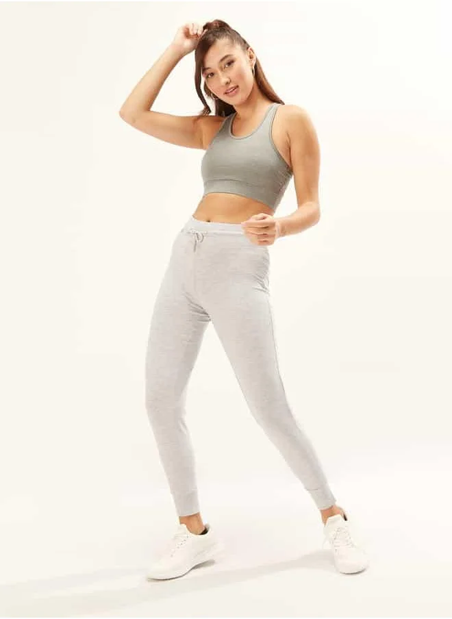 Kappa Kappa Track Pants with Cuffed Hem and Drawstring