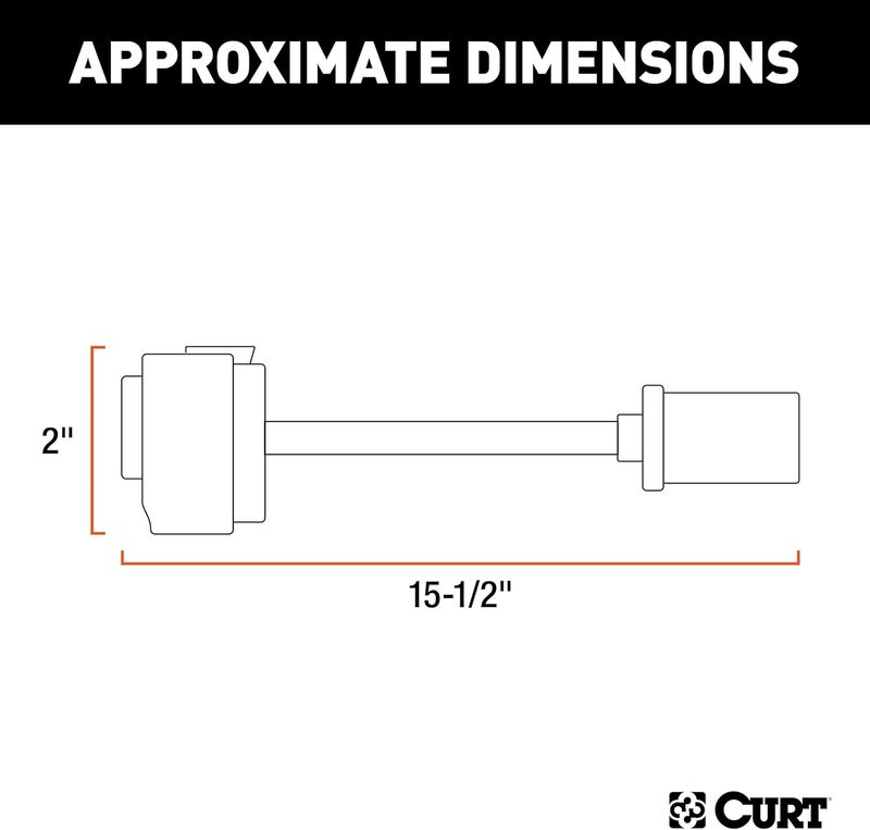 CURT 57300 8-Prong to USCAR Wiring Harness Adapter for Chrysler, Dodge, Freightliner, Jeep, Mitsubishi - Image 2