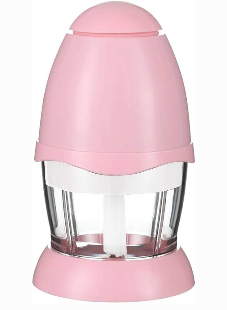 MARGOUN خلاط مفرمة صغير متعدد الأغراض، عصارة لحوم وخضروات صغيرة، مفرمة طعام كهربائية مع شفرة من الفولاذ المقاوم للصدأ، لون وردي - Image 1