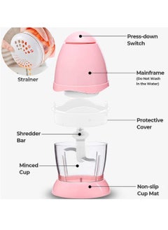 Mini Chopper Blender Multipurpose Mini Grinding Meat & Vegetable Juicer Electric Food Chopper with Stainless Steel Blade Pink - pzsku/Z5B51AE9E7EFF4EABCCA7Z/45/_/1694582928/bbfcca41-8f55-4cf2-b93e-d2297cb2f90b