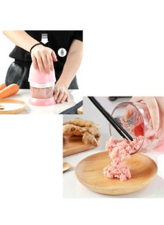 Mini Chopper Blender Multipurpose Mini Grinding Meat & Vegetable Juicer Electric Food Chopper with Stainless Steel Blade Pink - pzsku/Z5B51AE9E7EFF4EABCCA7Z/45/_/1694582930/002bc672-ae3b-4c2d-91c6-2d3a9bff39d9