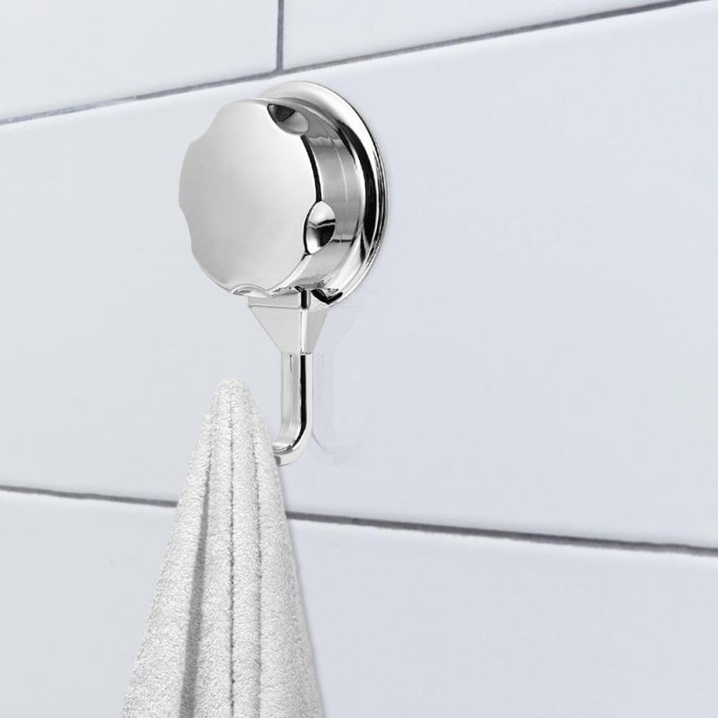 2pcs Strong Vacuum Suction Hooks Heavy Duty Reusable Suction Cup Towel Hangers for Bathroom Kitchen Wall Mount Utility Storage - Image 4