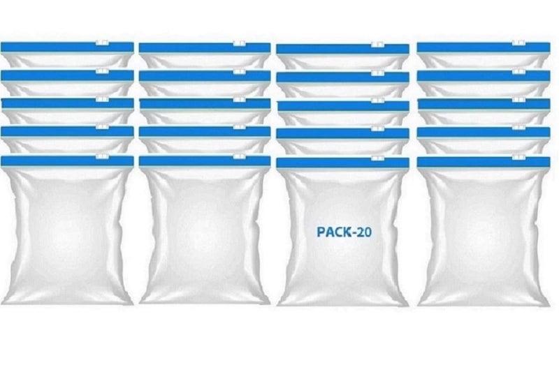 VONITY Zip lock Pouches Zip lock Bag For Storage Freezer REUSABLE Zipper Bags Ziplock Bags For Fridge Storage Zip lock bags food packing covers fridge storage bag zip pouches blue20202 - Image 1