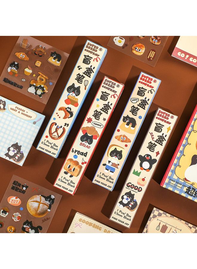 Bluejw Fang Dao | Bread Hand Book Suit Gift Box Girl's High Color Notebook Girl's Cute Hand Book Complete Set - Image 5