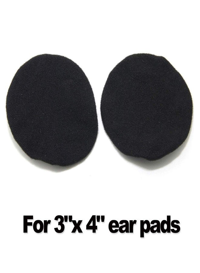 Ancable Headphone Covers, Ancable 2-Pairs Washable Flex Headset Earpad Cloth Cover for Gym, Training, Aviation, Racing, Gaming, etc More Over The Ear Headphones (Black) - Image 4