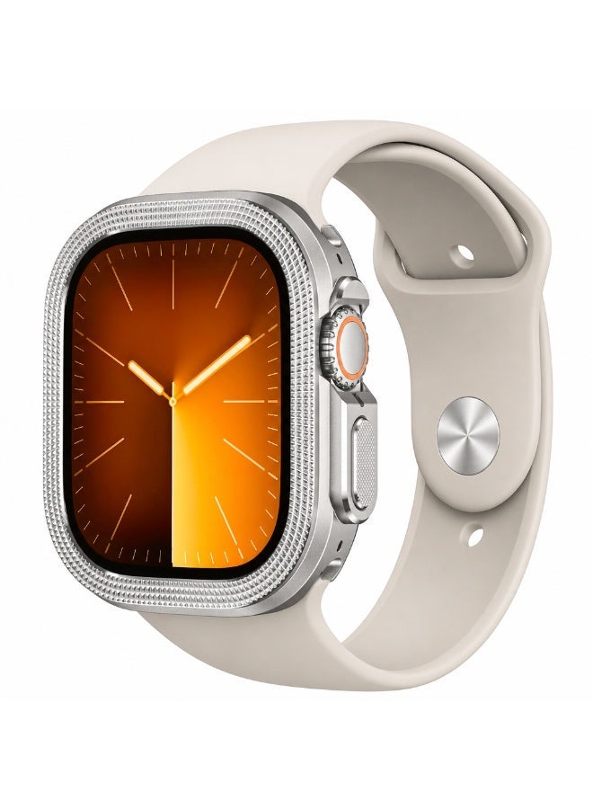 TEMPO 2 in-1 Metal Cover Compatible with Apple Watch Ultra 2/1 Case 49mm, Rugged Bumper with Back Protector for iWatch Ultra 49mm, Titanium - Image 4