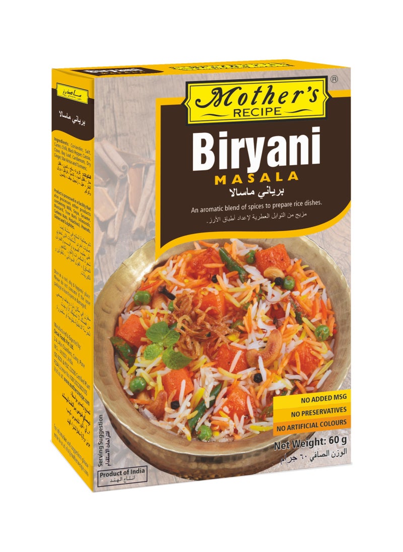 Mothers Recipe Biryani Masala 60g  - Image 1