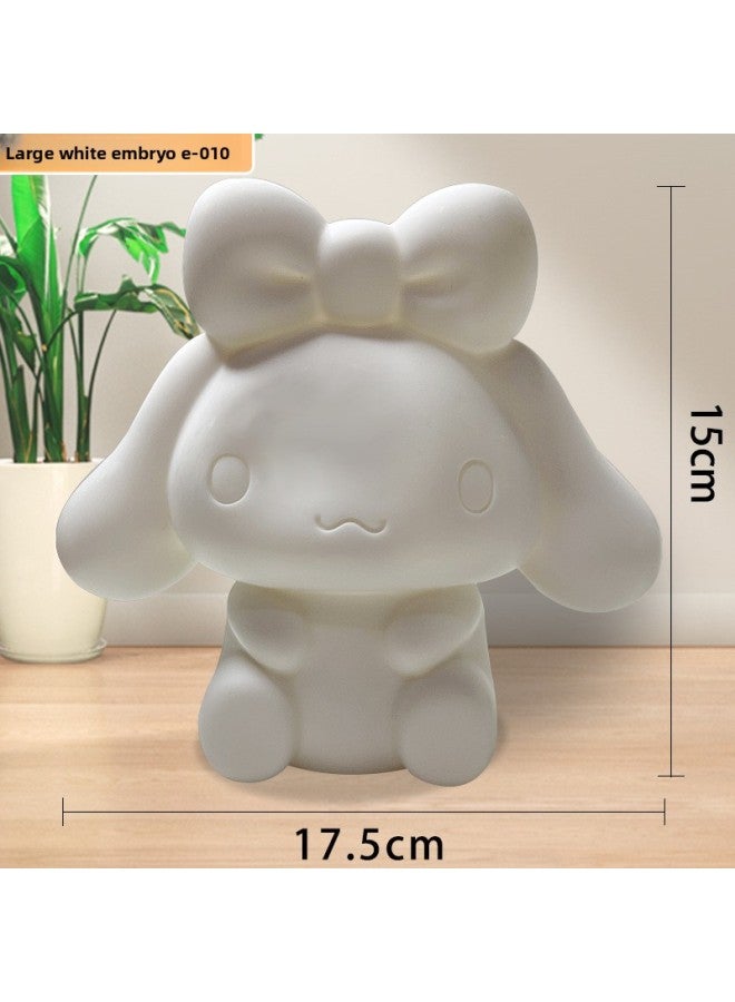 Internet Celebrated Vinyl Doll Piggy Bank Handmade DIY Non-Gypsum White Embryo Painted Graffiti Doll Children's Stall Toy 