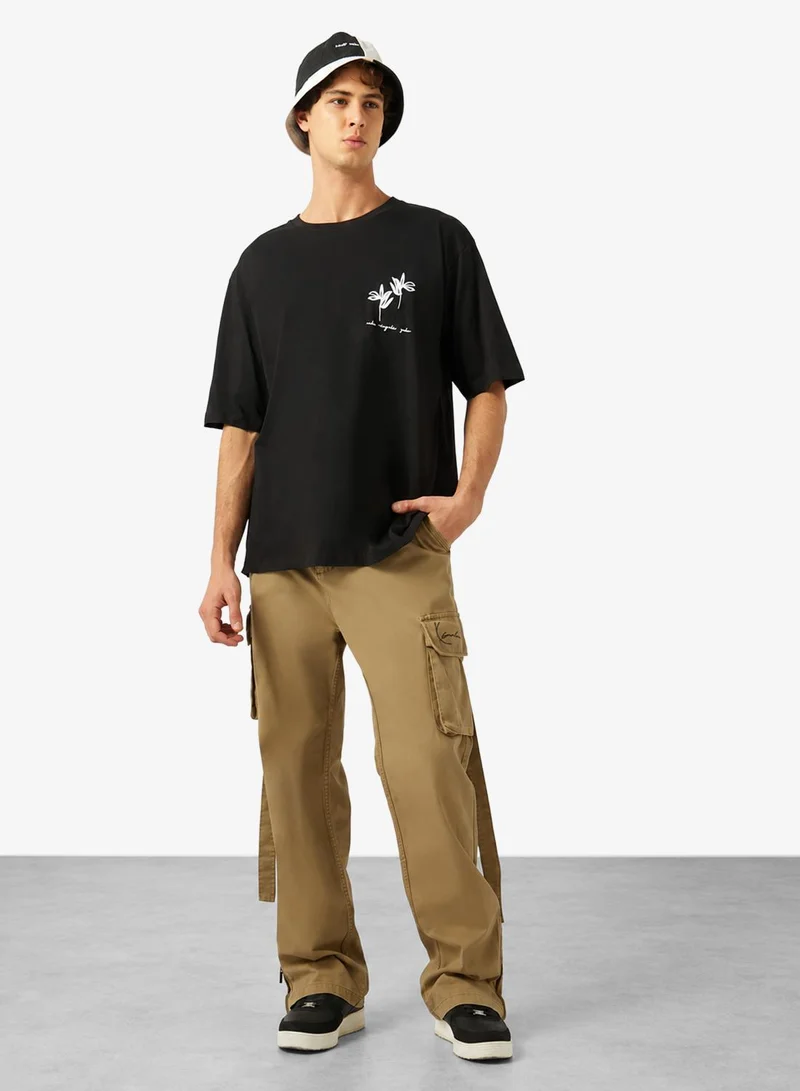 Seventy Five  Graphic Crew Neck Oversize Drop Shoulder T-Shirt for Men | Best Price UAE
