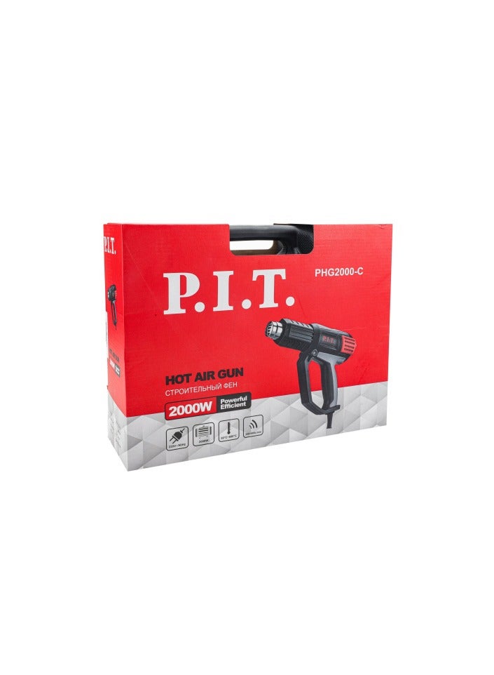 .P.I.T. Heat Gun Temperature (50-600) Air Flow (500) l/min - Image 2