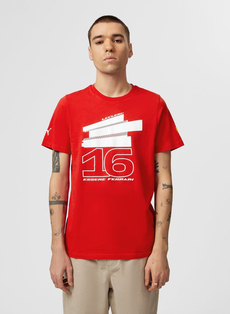 سكوديريا فيراري رقبة مستديرة قصيرة الأكمام - Image 2