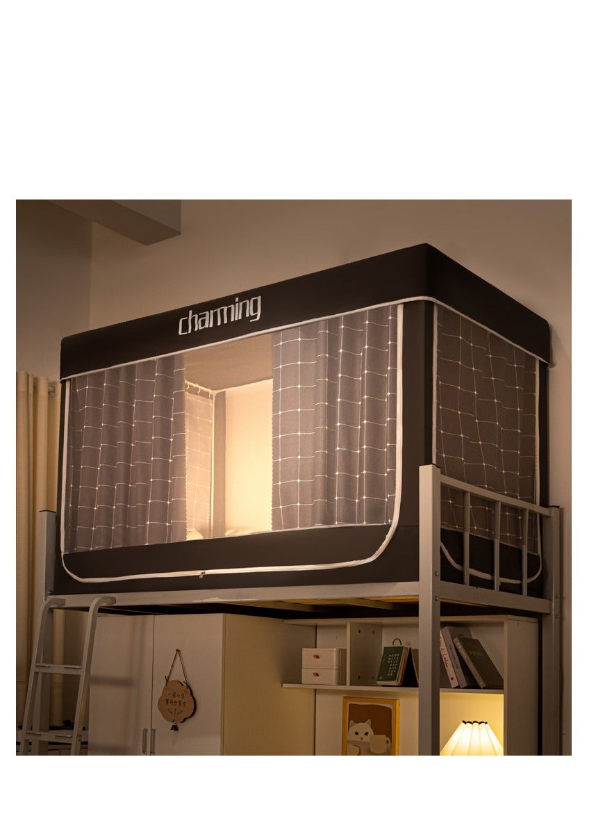 Bed Canopy Tents Curtain Blackout Curtain Single Bed Tent Curtain Student Shading Cloth Bed Canopy Mosquito Net Student Sleep Privacy Protection